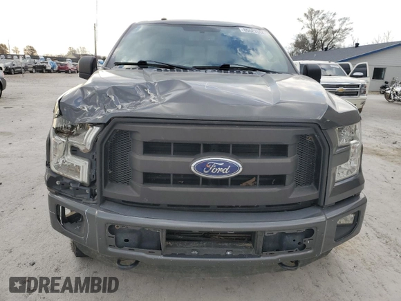2017 Ford F-150 XL with VIN 1FTEW1EP4HFB03334, listed as a Copart auction lot 80623344 with 123,193 mi miles and Salvage Title. Bid and sale history available at carsss.com. Image 5.