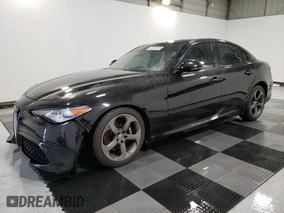 2017 Alfa Romeo Giulia with VIN ZARFAEBN8H7549189, listed as a Copart auction lot 88954045 with 95,233 mi miles and Clean Title. Bid and sale history available at carsss.com. Image 1.