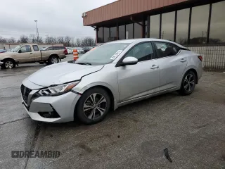 2020 Nissan Sentra SV with VIN 3N1AB8CV4LY237382, listed as a Copart auction lot 84118414 with 79,835 mi miles and Salvage Title. Bid and sale history available at DreamBid. Image 1.