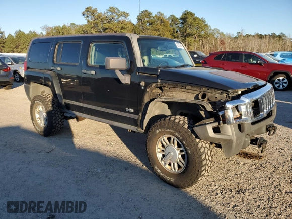 2007 Hummer H3 SUV with VIN 5GTDN13E778241171, listed as a Copart auction lot 82573684 with 148,242 mi miles and Salvage Title. Bid and sale history available at DreamBid. Image 4.