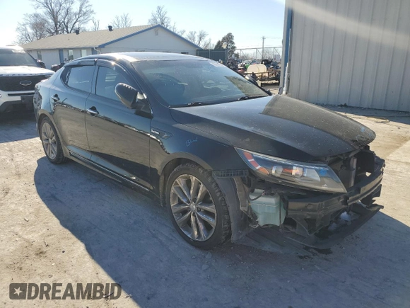 2014 Kia Optima SX Turbo with VIN 5XXGR4A68EG334376, listed as a Copart auction lot 89090345 with 125,929 mi miles and Salvage title. Bid and sale history available at DreamBid. Image 4.
