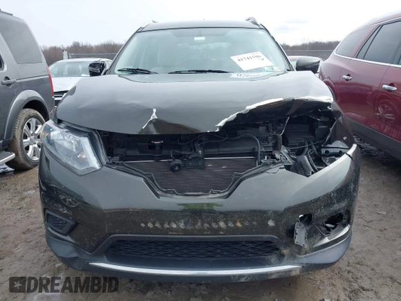 2016 Nissan Rogue SV with VIN KNMAT2MV7GP638096, listed as a IAAI auction lot 41741596 with 109,451 mi miles. Bid and sale history available at carsss.com. Image 12.