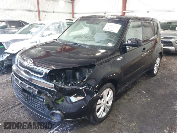 2015 Kia Soul + with VIN KNDJP3A54F7230152, listed as a IAAI auction lot 41805581 with 136,491 mi miles. Bid and sale history available at carsss.com. Image 2.