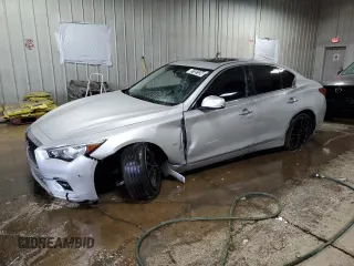 2020 Infiniti Q50 Luxe z VIN JN1EV7AR3LM250166, wystawiony jako Copart lot #81151124 z przebiegiem 41 202 mil mil oraz Czysty tytuł • Clean title. Historia ofert i sprzedaży dostępna na DreamBid. Obrazek 1.