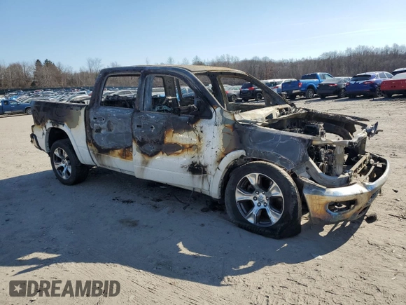2022 Ram 1500 Laramie with VIN 1C6SRFJT9NN199223, listed as a Copart auction lot 48730295 with Not provided miles and Salvage title. Bid and sale history available at DreamBid. Image 4.
