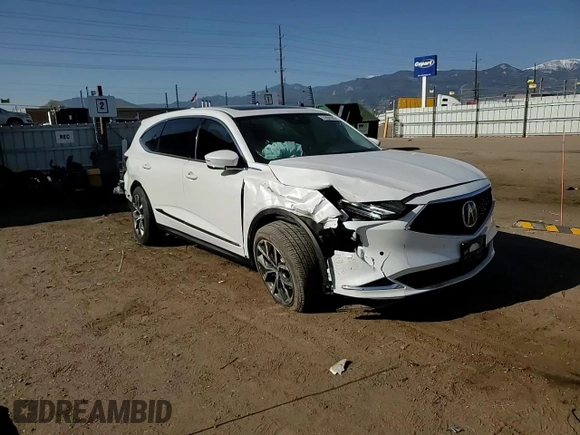 2023 Acura MDX Technology with VIN 5J8YE1H48PL043996, listed as a Copart auction lot 51858185 with 17,228 mi miles and Salvage title. Bid and sale history available at DreamBid. Image 12.