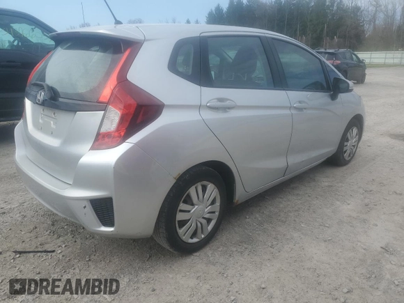 2015 Honda Fit LX with VIN 3HGGK5H57FM706377, listed as a Copart auction lot 53932605 with 0 mi miles and Salvage Title. Bid and sale history available at carsss.com. Image 3.
