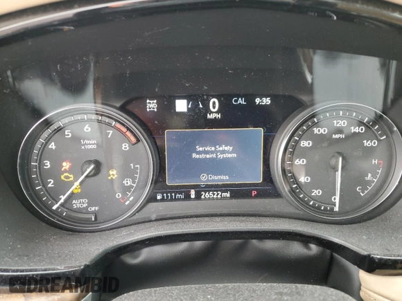2023 Cadillac XT5 AWD Sport with VIN 1GYKNHRS4PZ232257, listed as a Copart auction lot 45865565 with 26,522 mi miles and Non repairable. Bid and sale history available at DreamBid. Image 9.