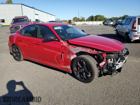 2019 Alfa Romeo Giulia Ti Sport with VIN ZARFAMBN9K7604458, listed as a Copart auction lot 73707164 with 34,495 mi miles and Salvage Title. Bid and sale history available at carsss.com. Image 4.