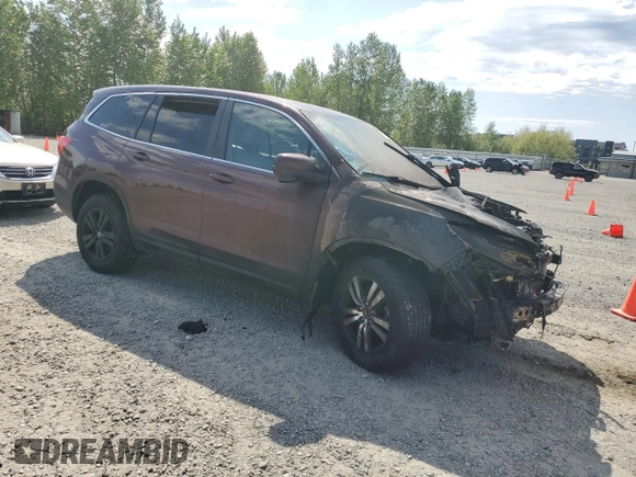 2016 Honda Pilot EX-L z VIN 5FNYF6H57GB090313, wystawiony jako Copart lot #55682815 z przebiegiem Nie podano mil oraz Szkoda całkowita • Salvage title. Historia ofert i sprzedaży dostępna na DreamBid. Obrazek 4.