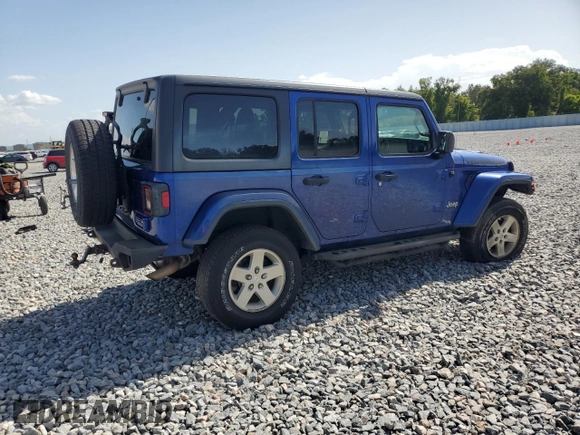 2019 Jeep Wrangler Unlimited Sahara with VIN 1C4HJXEN9KW592821, listed as a Copart auction lot 63204995 with 134,170 mi miles and Non repairable. Bid and sale history available at DreamBid. Image 3.
