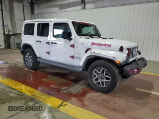 2024 Jeep Wrangler Sahara with VIN 1C4PJXEG8RW354580, listed as a Copart auction lot 64086715 with 11,721 mi miles and Salvage title. Bid and sale history available at DreamBid. Image 4.