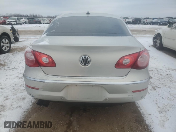 2010 Volkswagen CC with VIN WVWHP9AN7AE547929, listed as a Copart auction lot 88708825 with 158,812 mi miles and Salvage Title. Bid and sale history available at DreamBid. Image 6.