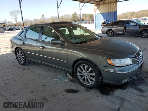 2006 Hyundai Azera SE with VIN KMHFC46F66A124826, listed as a Copart auction lot 48796695 with 134,434 mi miles and Salvage Title. Bid and sale history available at DreamBid. Image 4.