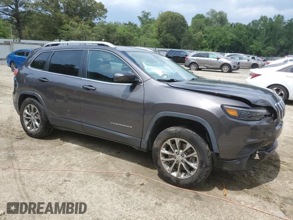 2020 Jeep Cherokee Latitude Plus with VIN 1C4PJMLB8LD638798, listed as a Copart auction lot 57263945 with 63,950 mi miles and Salvage title. Bid and sale history available at DreamBid. Image 4.