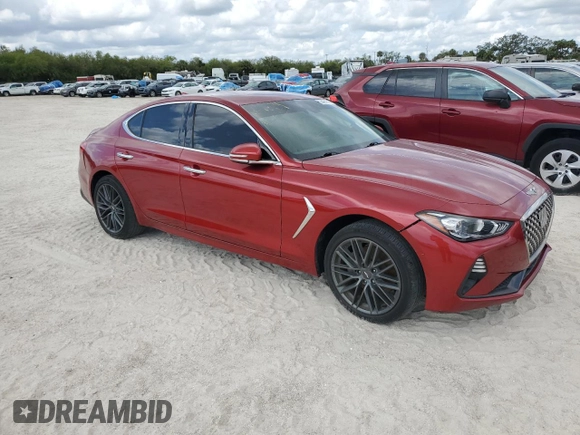 2019 Genesis G70 Advanced z VIN KMTG64LA4KU015493, wystawiony jako Copart lot #55464615 z przebiegiem 34 967 mil mil oraz Nie do naprawy • Non repairable. Historia ofert i sprzedaży dostępna na DreamBid. Obrazek 4.