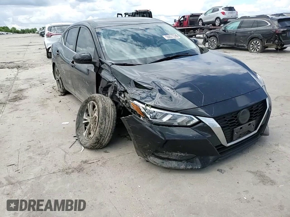 2021 Nissan Sentra SV with VIN 3N1AB8CV8MY329726, listed as a Copart auction lot 56601225 with 51,856 mi miles and Salvage Title. Bid and sale history available at DreamBid. Image 13.