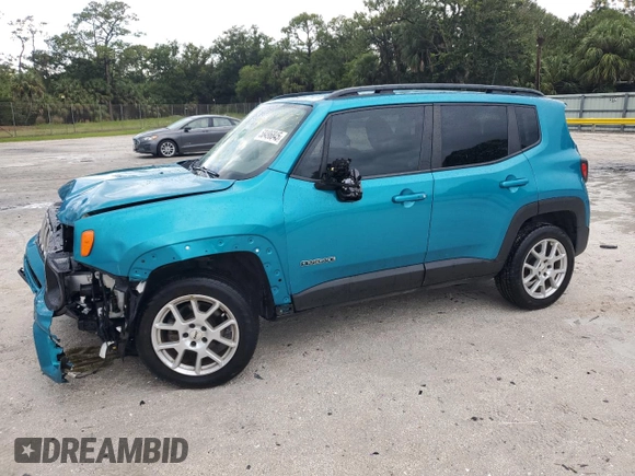 2022 Jeep Renegade Latitude с VIN ZACNJDB1XNPN70540, выставлен на аукционе Copart как лот 58496845 с пробегом 30 148 миль миль и На запчасти • Non repairable. История ставок и продаж доступна на DreamBid. Изображение 1.