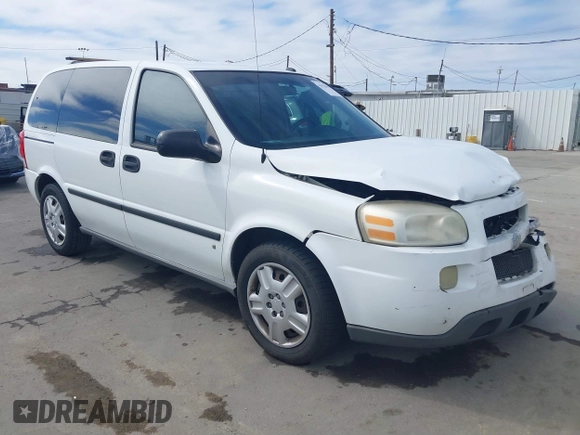2007 Chevrolet Uplander LS with VIN 1GNDU23117D122690, listed as a IAAI auction lot 41912053 with 161,206 mi miles and . Bid and sale history available at DreamBid. Image 1.