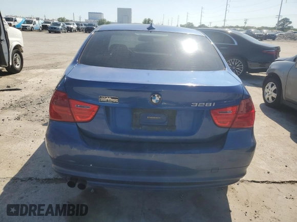2011 BMW 3 Series 328i with VIN WBAPH7C57BE674219, listed as a Copart auction lot 52341685 with 153,621 mi miles and Salvage Title. Bid and sale history available at carsss.com. Image 6.