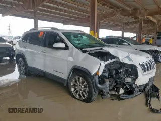 2020 Jeep Cherokee Lux with VIN 1C4PJLLX8LD525066, listed as a Copart auction lot 59350035 with 53,640 mi miles and Salvage title. Bid and sale history available at DreamBid. Image 4.