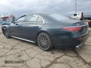 2021 Mercedes-Benz S 580 with VIN W1K6G7GB6MA042104, listed as a Copart auction lot 49778905 with 13,535 mi miles and Salvage Title. Bid and sale history available at DreamBid. Image 2.