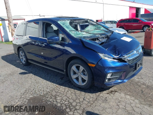 2019 Honda Odyssey EX-L z VIN 5FNRL6H70KB113499, wystawiony jako IAAI lot #41681215 z przebiegiem Nie podano mil oraz . Historia ofert i sprzedaży dostępna na DreamBid. Obrazek 1.