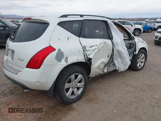 2007 Nissan Murano S with VIN JN8AZ08W17W615235, listed as a IAAI auction lot 41539442 with 200,342 mi miles and . Bid and sale history available at DreamBid. Image 4.