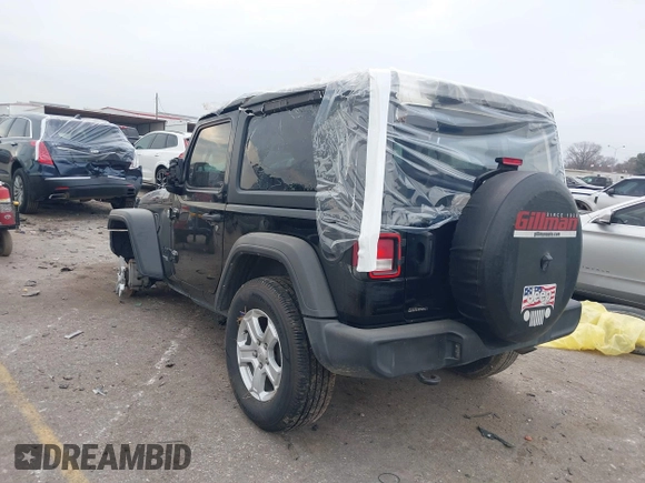2021 Jeep Wrangler 80th Anniversary with VIN 1C4GJXAN0MW669192, listed as a IAAI auction lot 41465445 with 74,506 mi miles and . Bid and sale history available at DreamBid. Image 3.