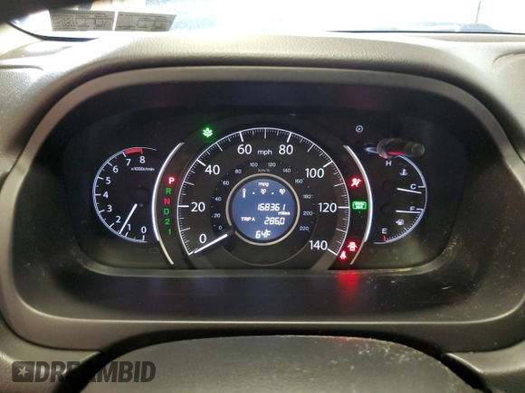 2013 Honda CR-V EX with VIN 2HKRM4H55DH648896, listed as a Copart auction lot 55533645 with 168,361 mi miles and Salvage Title. Bid and sale history available at DreamBid. Image 9.