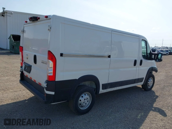 2023 Ram ProMaster Cargo with VIN 3C6LRVAG4PE595603, listed as a IAAI auction lot 42090733 with 29,967 mi miles and . Bid and sale history available at DreamBid. Image 4.