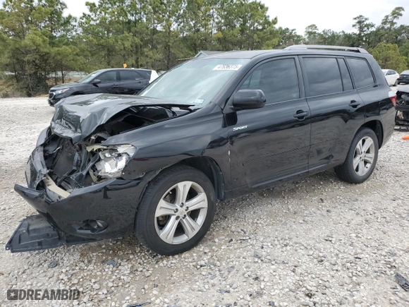 2008 Toyota Highlander Sport with VIN JTEDS43A582032963, listed as a Copart auction lot 47636375 with 235,372 mi miles and Salvage Title. Bid and sale history available at carsss.com. Image 1.