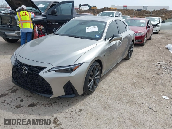 2023 Lexus IS with VIN JTHBZ1B23P5070686, listed as a IAAI auction lot 41784402 with 18,400 mi miles. Bid and sale history available at carsss.com. Image 18.
