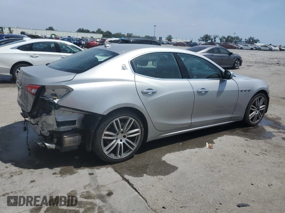 2018 Maserati Ghibli with VIN ZAM57XSL8J1268626, listed as a Copart auction lot 53463005 with 49,616 mi miles and Salvage Title. Bid and sale history available at carsss.com. Image 3.