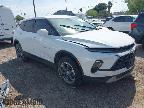 2023 Chevrolet Blazer LT with VIN 3GNKBCR44PS100705, listed as a IAAI auction lot 42070510 with Not provided miles and . Bid and sale history available at DreamBid. Image 1.