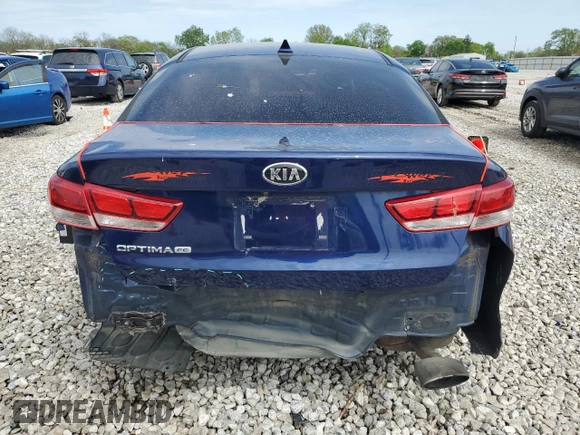 2017 Kia Optima LX with VIN 5XXGT4L35HG177799, listed as a Copart auction lot 54935045 with 92,216 mi miles and Salvage Title. Bid and sale history available at DreamBid. Image 6.