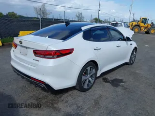 2016 Kia Optima SX Turbo with VIN 5XXGW4L25GG016639, listed as a IAAI auction lot 41937575 with 81,336 mi miles and . Bid and sale history available at carsss.com. Image 4.