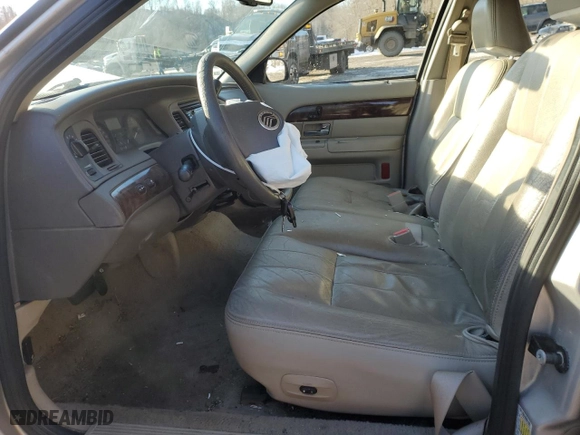 2007 Mercury Grand Marquis LS with VIN 2MEFM75V47X634644, listed as a Copart auction lot 45924655 with 144,640 mi miles and Salvage Title. Bid and sale history available at carsss.com. Image 7.