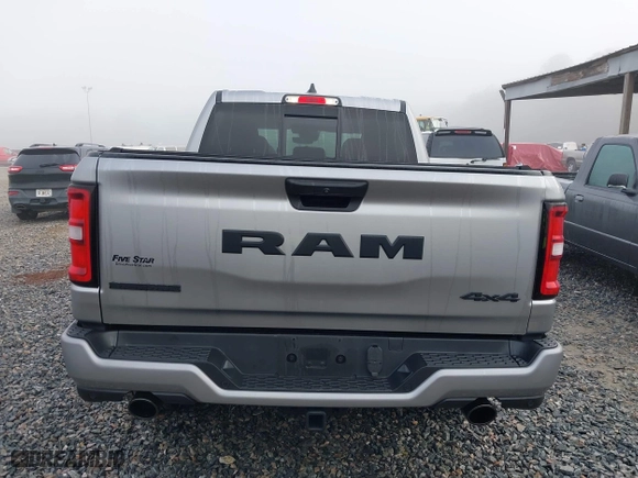 2025 Ram 1500 Big Horn with VIN 1C6SRFFP5SN502795, listed as a IAAI auction lot 41498981 with 6,565 mi miles. Bid and sale history available at carsss.com. Image 16.
