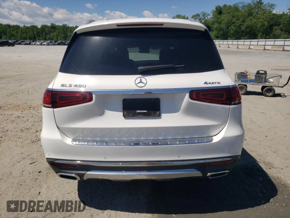 2020 Mercedes-Benz GLS 450 with VIN 4JGFF5KE0LA205603, listed as a Copart auction lot 58381444 with 66,038 mi miles and Salvage Title. Bid and sale history available at DreamBid. Image 6.