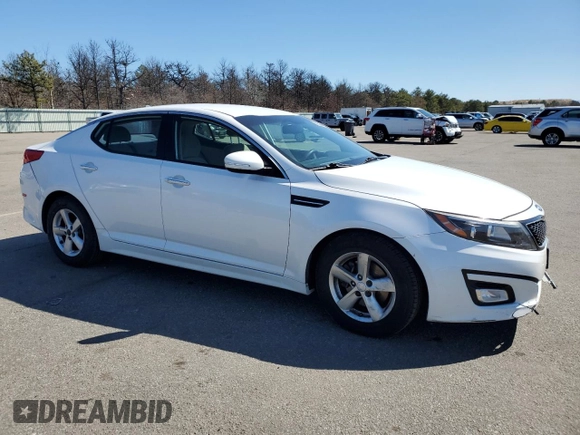 2015 Kia Optima LX with VIN KNAGM4A70F5640806, listed as a Copart auction lot 50364795 with 96,393 mi miles and Salvage Title. Bid and sale history available at carsss.com. Image 4.