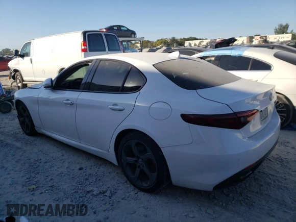 2017 Alfa Romeo Giulia with VIN ZARFAEBN8H7545935, listed as a Copart auction lot 35959713 with 42,701 mi miles. Bid and sale history available at carsss.com. Image 2.