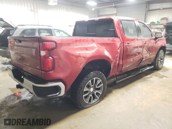 2021 Chevrolet Silverado 1500 LT with VIN 3GCUYDET5MG238738, listed as a Copart auction lot 82143104 with 62,151 mi miles and Salvage Title. Bid and sale history available at carsss.com. Image 3.