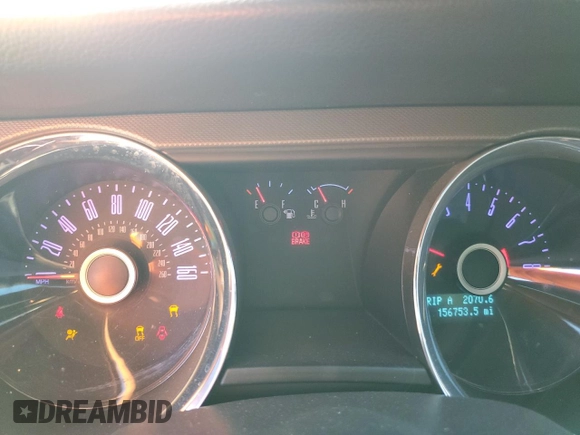 2014 Ford Mustang V6 with VIN 1ZVBP8AM2E5230831, listed as a Copart auction lot 45585315 with 156,753 mi miles and Salvage Title. Bid and sale history available at carsss.com. Image 9.