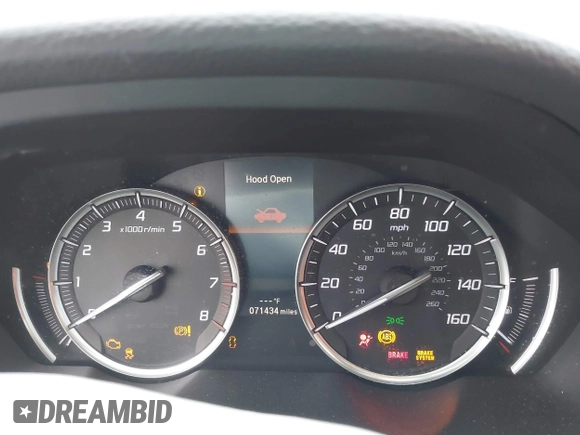 2015 Acura TLX V6 Tech with VIN 19UUB2F51FA020482, listed as a IAAI auction lot 41659296 with 71,434 mi miles. Bid and sale history available at carsss.com. Image 7.