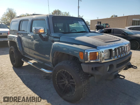 2006 Hummer H3 with VIN 5GTDN136X68212254, listed as a Copart auction lot 77040314 with 129,690 mi miles and Clean Title. Bid and sale history available at carsss.com. Image 4.