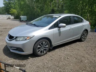 2015 Honda Civic LX with VIN 2HGFB2F53FH007288, listed as a Copart auction lot 60487575 with 319,242 mi miles and Clean title. Bid and sale history available at DreamBid. Image 1.
