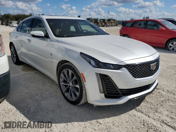 2023 Cadillac CT5 Premium Luxury with VIN 1G6DN5RK0P0103730, listed as a Copart auction lot 76342844 with Not provided miles and Salvage title. Bid and sale history available at DreamBid. Image 4.