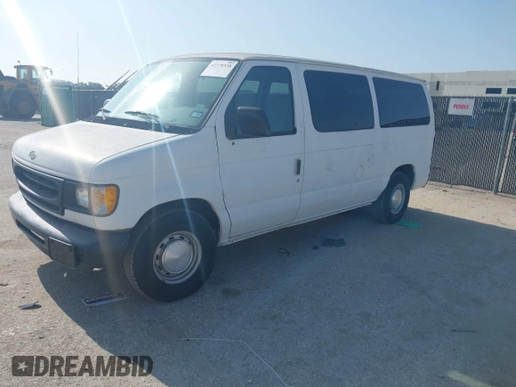 2002 Ford Econoline Passenger XL with VIN 1FMRE11W62HA51455, listed as a IAAI auction lot 42778538 with 109,986 mi miles and . Bid and sale history available at DreamBid. Image 2.