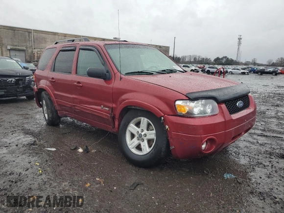 2007 Ford Escape Hybrid z VIN 1FMCU59H47KB77538, wystawiony jako Copart lot #86355294 z przebiegiem 113 539 mil mil oraz Szkoda całkowita • Salvage title. Historia ofert i sprzedaży dostępna na DreamBid. Obrazek 4.
